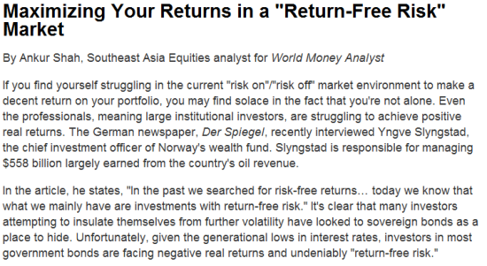 20120721 Ankur Shah - Casey Research Article